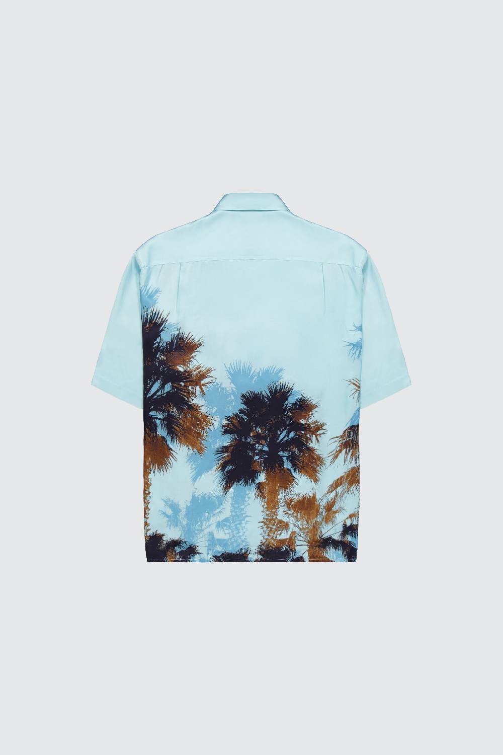 Laneus Laneus camicia turquoise palm print Pezzi Unici