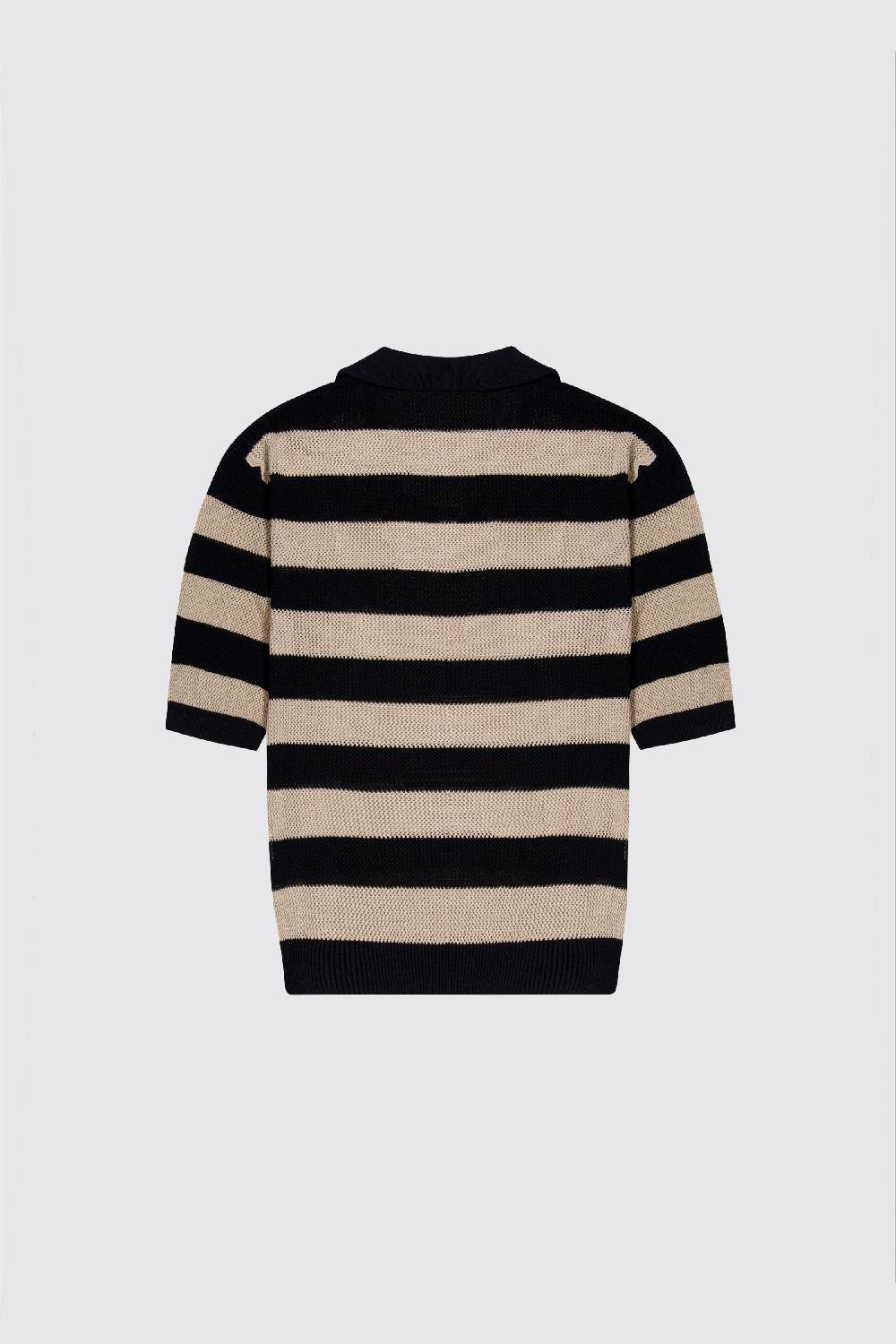 Laneus Laneus polo in mesh a righe Acquista Ora
