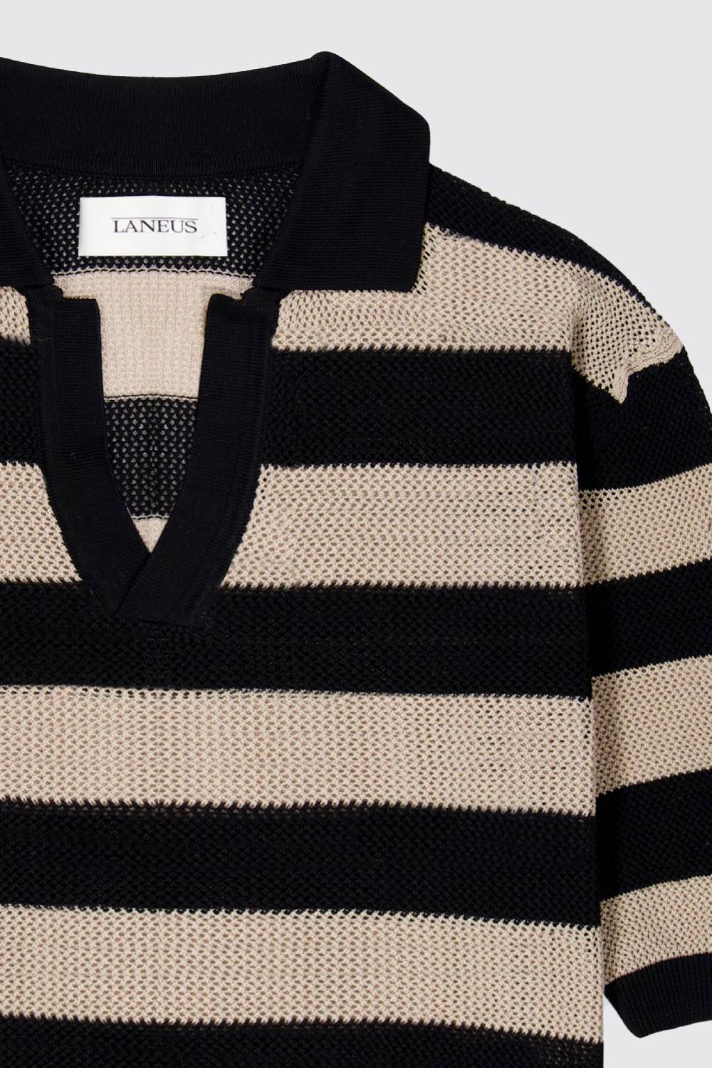 Laneus Laneus polo in mesh a righe Acquista Ora