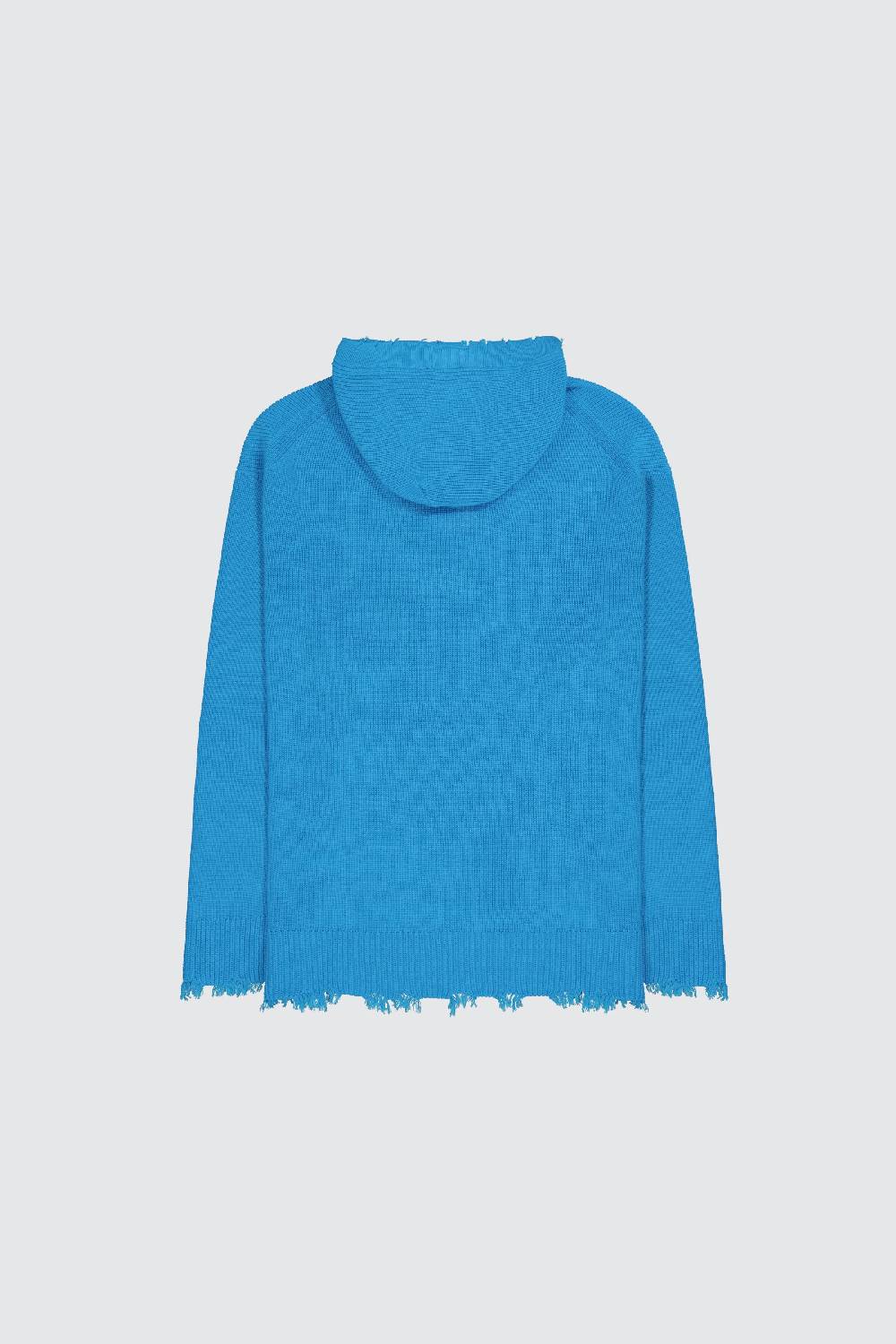 Laneus Laneus hoodie turquoise in maglia con scollo a V Fino Al -60%