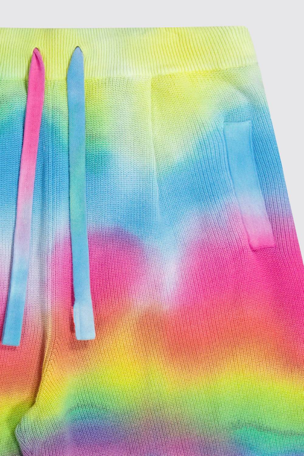 Laneus Laneus bermuda tie dye in maglia effetto destroyed Convenienza