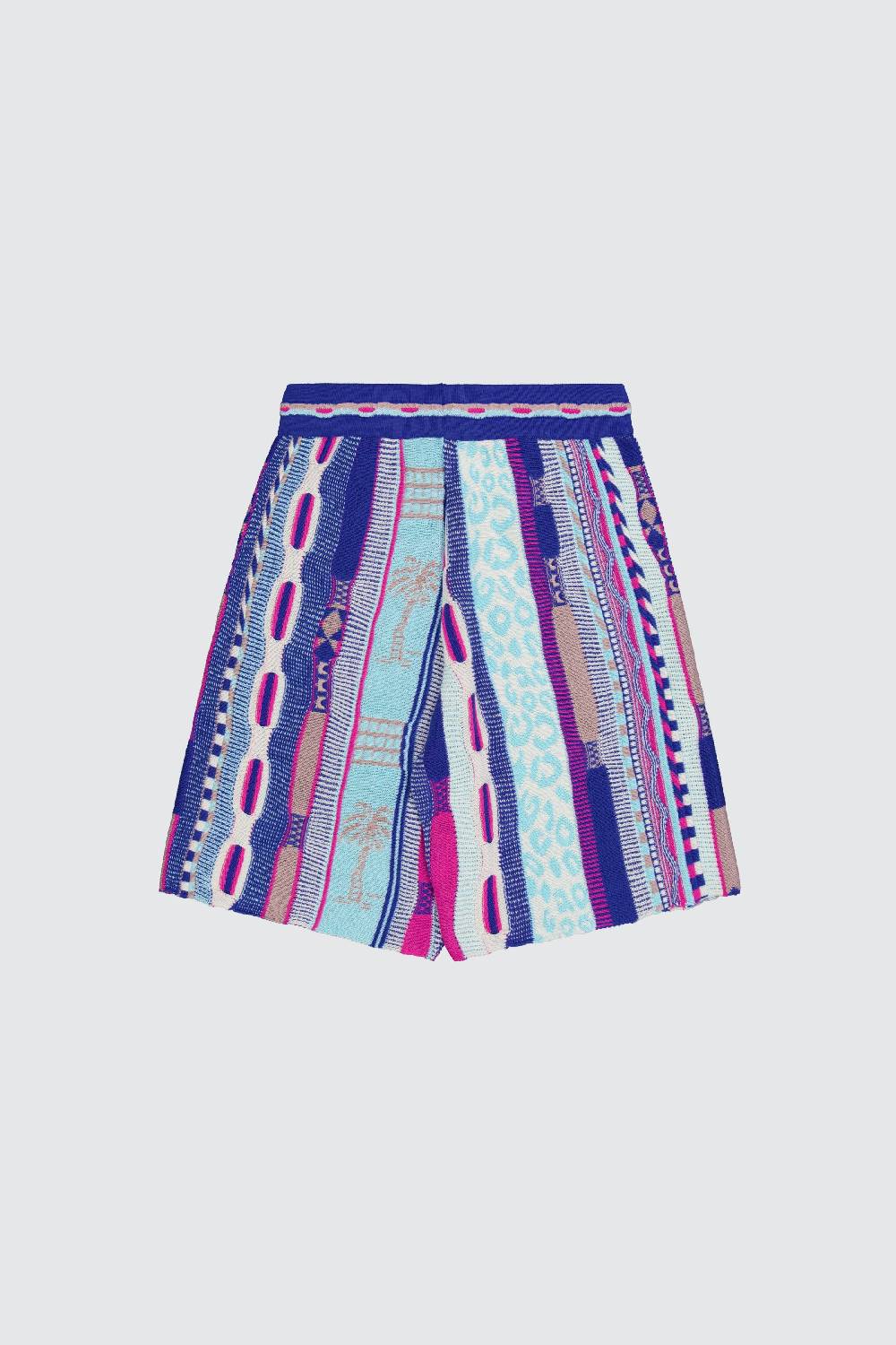 Laneus Laneus bermuda bluette in jacquard multicolor Presa