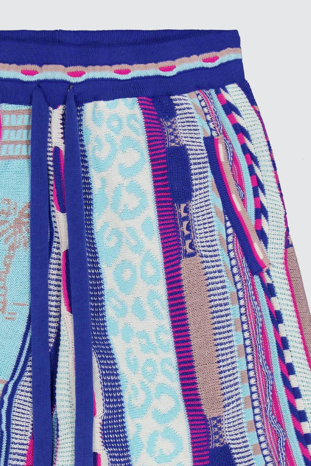 Laneus Laneus bermuda bluette in jacquard multicolor Presa