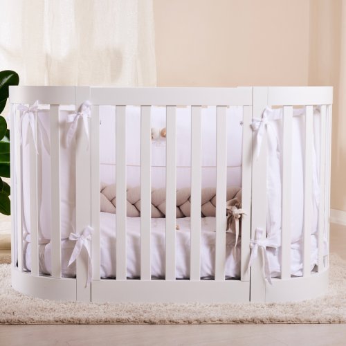 Nanán Culla ovale con kit trasformazione in lettino ed in poltroncine Offerta