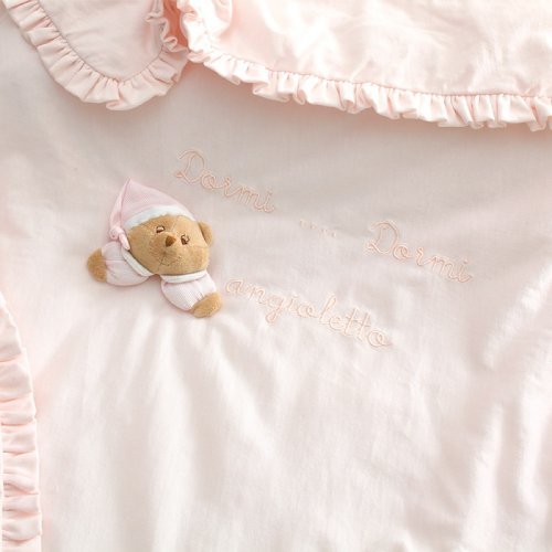 Nanán Puccio Copertina in Jersey Rosa Pezzi Unici
