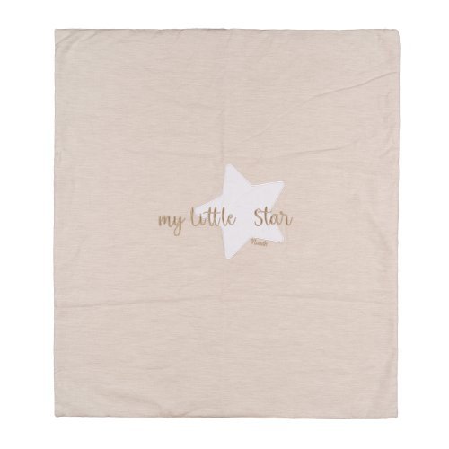 Nanán Copertina per carrozzina beige in jersey "My little star" Promozione Limitata