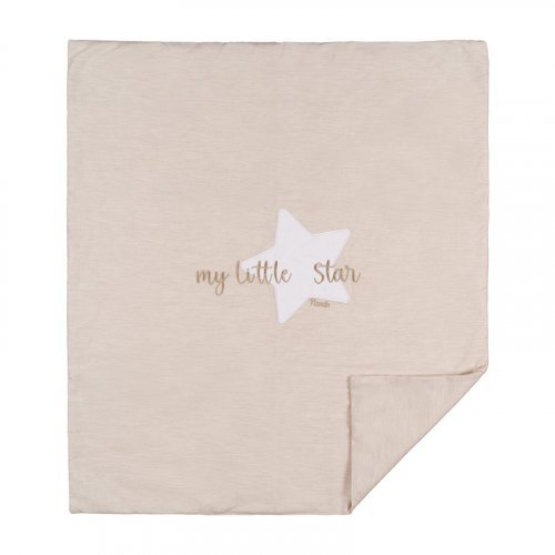 Nanán Copertina per carrozzina beige in jersey "My little star" Promozione Limitata