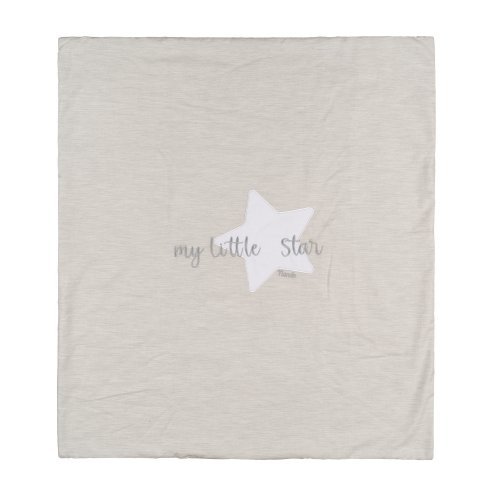 Nanán Copertina per carrozzina grigia in jersey "My little star" Fino Al -60%