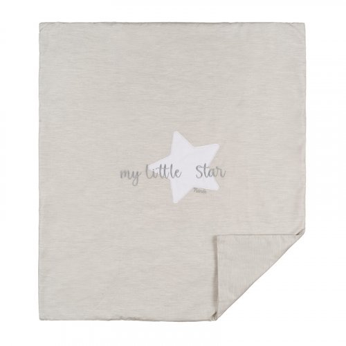 Nanán Copertina per carrozzina grigia in jersey "My little star" Fino Al -60%