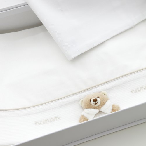 Nanán Lenzuola per lettino Set 3pz Tato linea Bianca Sconto