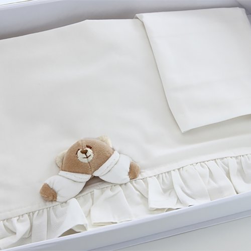 Nanán Set Lenzuola Letto 3pz Tato Panna Outlet