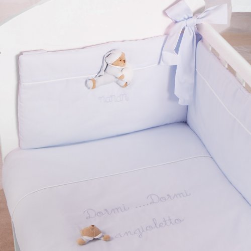 Nanán Set Rivestimento Co-sleeping Puccio Azzurro Ultimi tre giorni