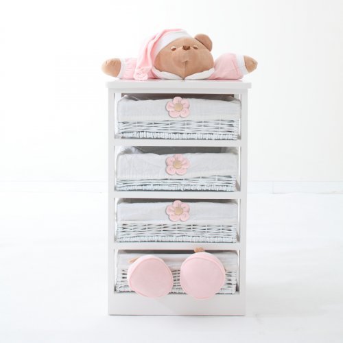 Nanán Mobile 4 cassetti Puccio Rosa Convenienza
