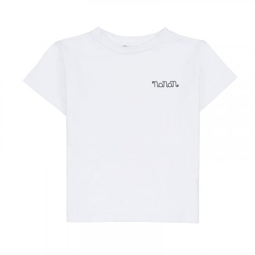 Nanán T-shirt Manica Corta Bianca In Saldo