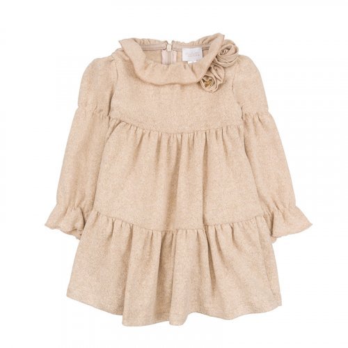 Nanán Abito Beige in Lurex Nuovo