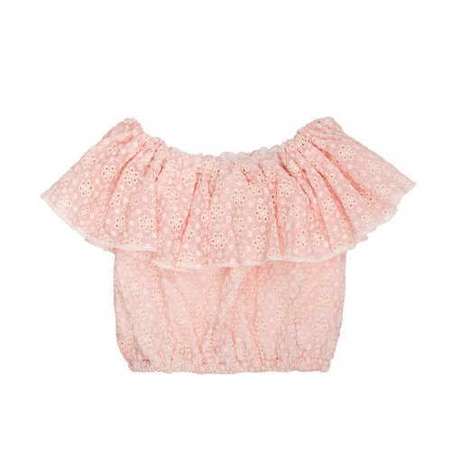 Nanán Blusa in stangallo rosa Pezzi Unici