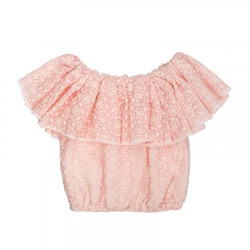 Nanán Blusa in stangallo rosa Pezzi Unici
