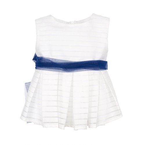 Nanán Blusa smanicata blu Negozi Online