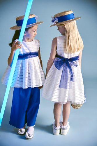 Nanán Blusa smanicata blu Negozi Online