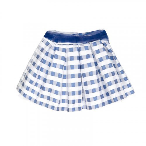 Nanán Gonna a quadretti blu Qualità