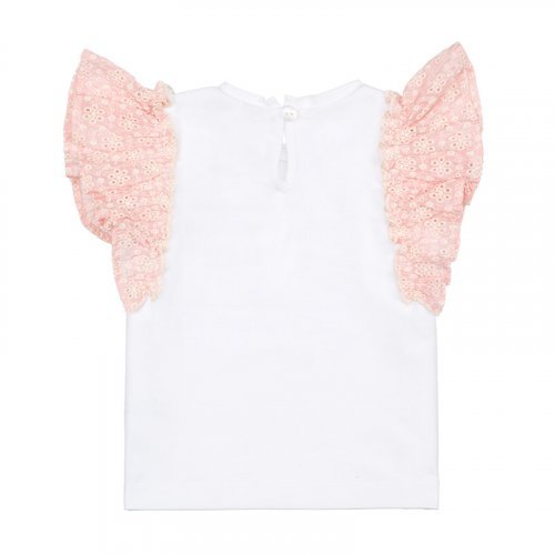 Nanán T-Shirt con frappa rosa Moda