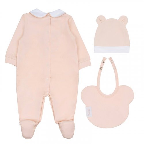 Nanán Confezione regalo tutina + berretta + bavaglio Ritorno libero