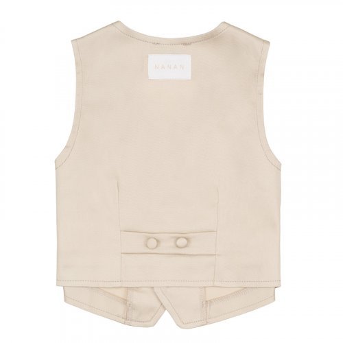 Nanán Gilet beige Enormi sconti