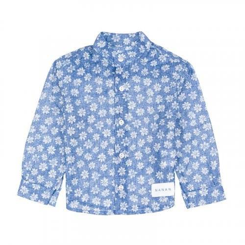 Nanán Camicia coreana azzurra Pezzi Unici