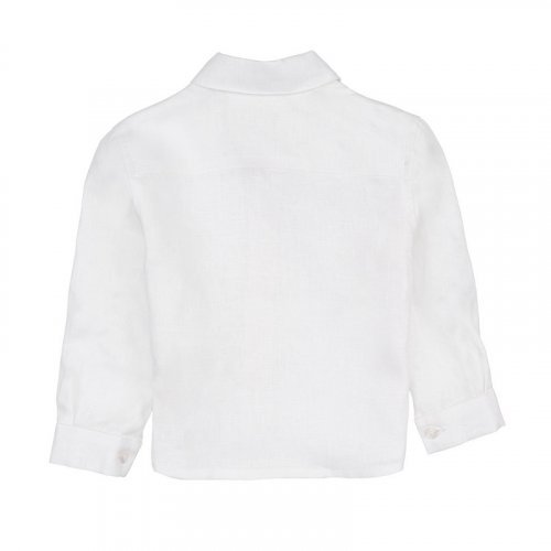 Nanán Camicia in lino bianco Soddisfazione Garantita