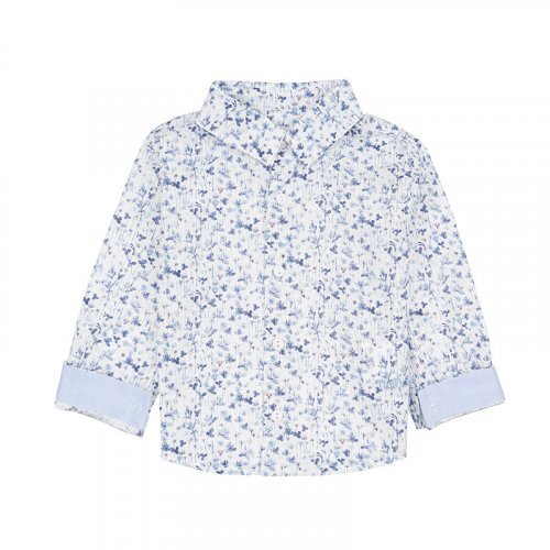 Nanán Camicia blu a fiori Qualità Garantita