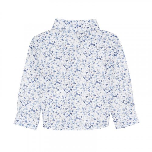 Nanán Camicia blu a fiori Qualità Garantita