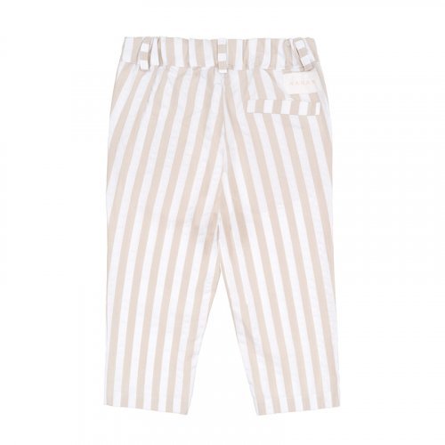 Nanán Pantalone a righe beige Prezzo Ridotto