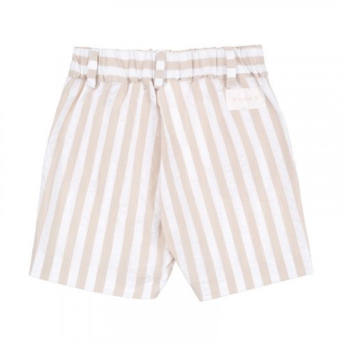 Nanán Bermuda a righe beige Sottocosto