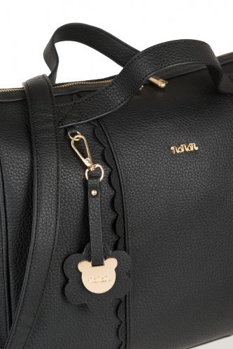 Nanán Borsa passeggio c/fasciatoio nero Esporta salva