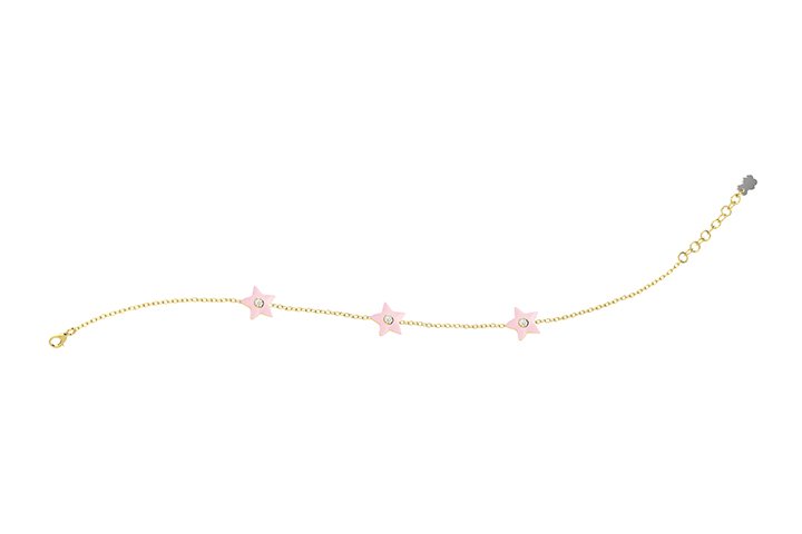 Nanán Bracciale Stelle Rosa Argento Offerta speciale