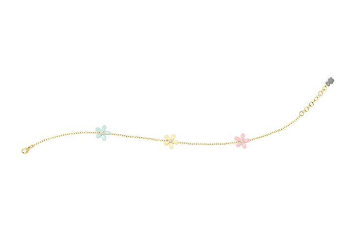 Nanán Bracciale Margherite Colorate Argento Shopping online