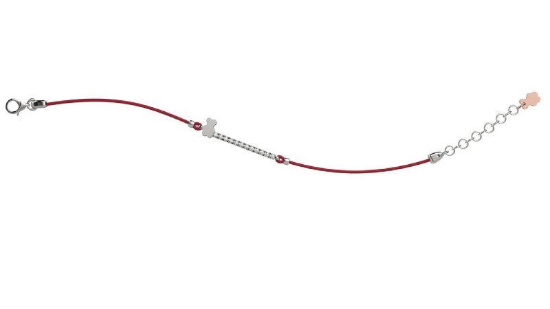 Nanán Bracciale Argento 925 - Col Rosso