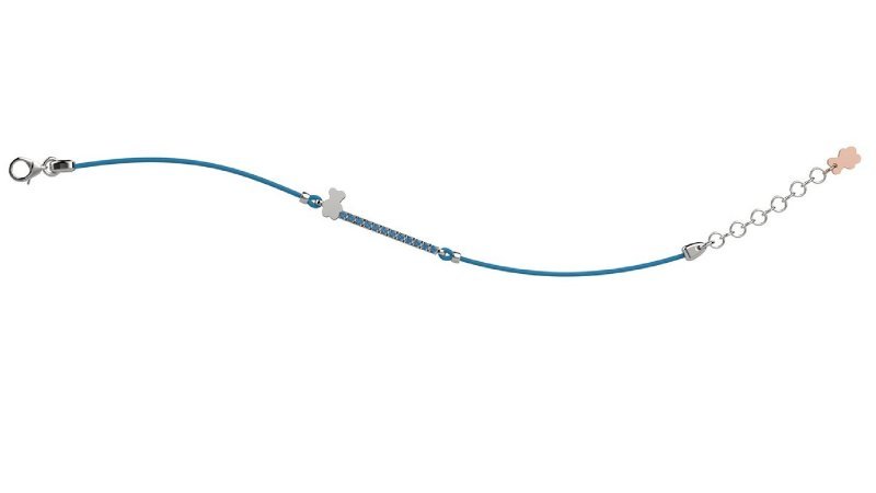 Nanán Bracciale Argento 925 - Col Azzurro Prezzo basso