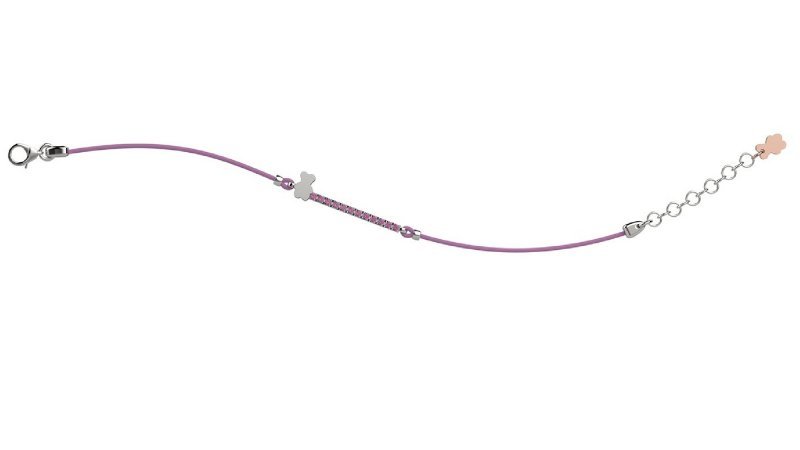 Nanán Bracciale Argento 925 - Col Lilla Super Saving Price