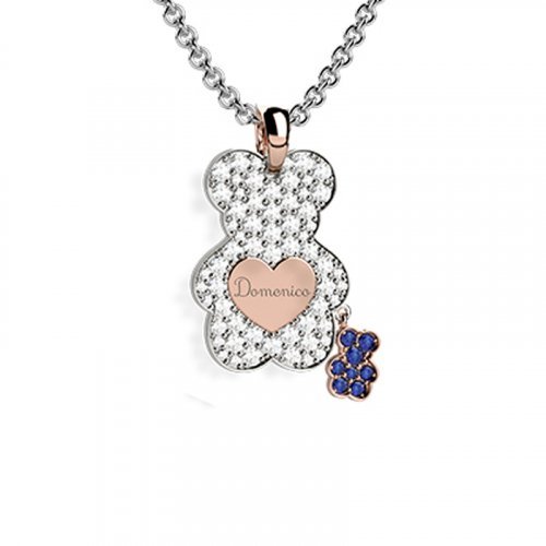 Nanán Pendente Orso Diamanti - Blu Economico