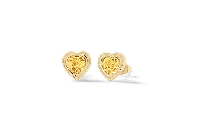 Nanán Orecchini Cuore Brillante Giallo Offerta migliore