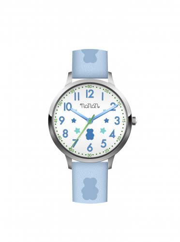 Nanán Orologio bambino bianco azzurro - silver Offerte esclusive