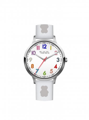 Nanán Orologio bambino bianco silver Nuovi prodotti