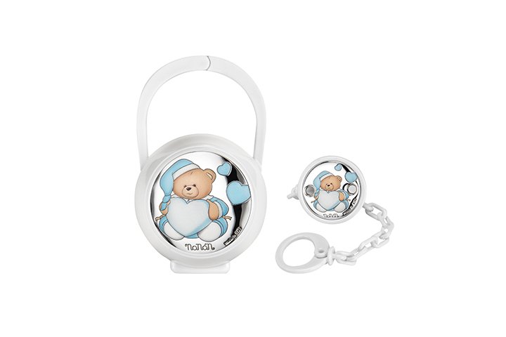 Nanán Set Portaciuccio e Catenella Azzurro Prezzo basso