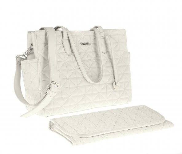 Nanán Borsa Mamma con manici Bianca Super sconto