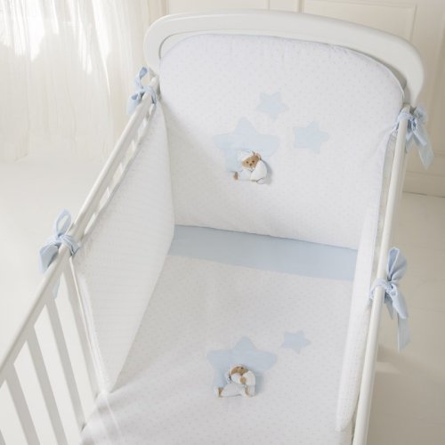 Nanán Set Piumone e Paracolpi 4pz Puccio Star Azzurro Offerte