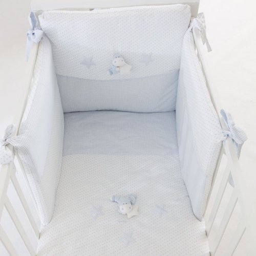 Nanán Set Piumone e Paracolpi 4pz Bombo Azzurro Hotsell