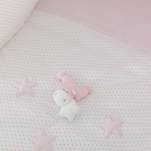 Nanán Set Piumone e Paracolpi 4pz Bombo Rosa Vendita Calda