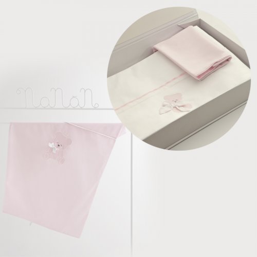 Nanán Gift Promo: Set Lenzuola carrozzina + Copertina carrozzina ROSA Negozio