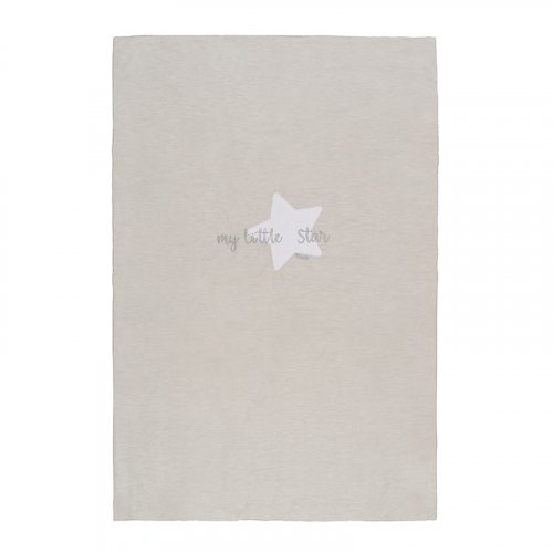 Nanán Coperta letto grigia in jersey "My little Star" Latest fashion